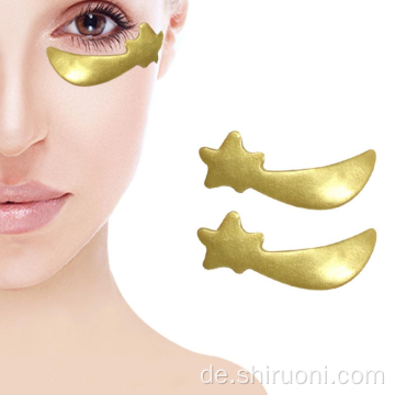 Kristall Collagen Augenklappen Blatt 24K Gold Maske